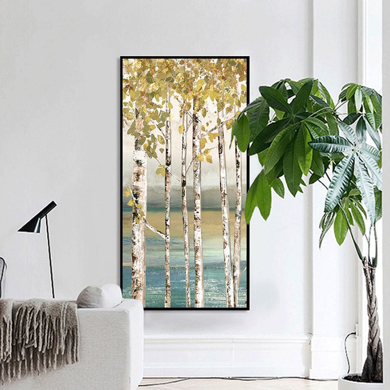 厂家玄关装饰画 北欧走廊玄关画竖版样板房壁画酒店挂画