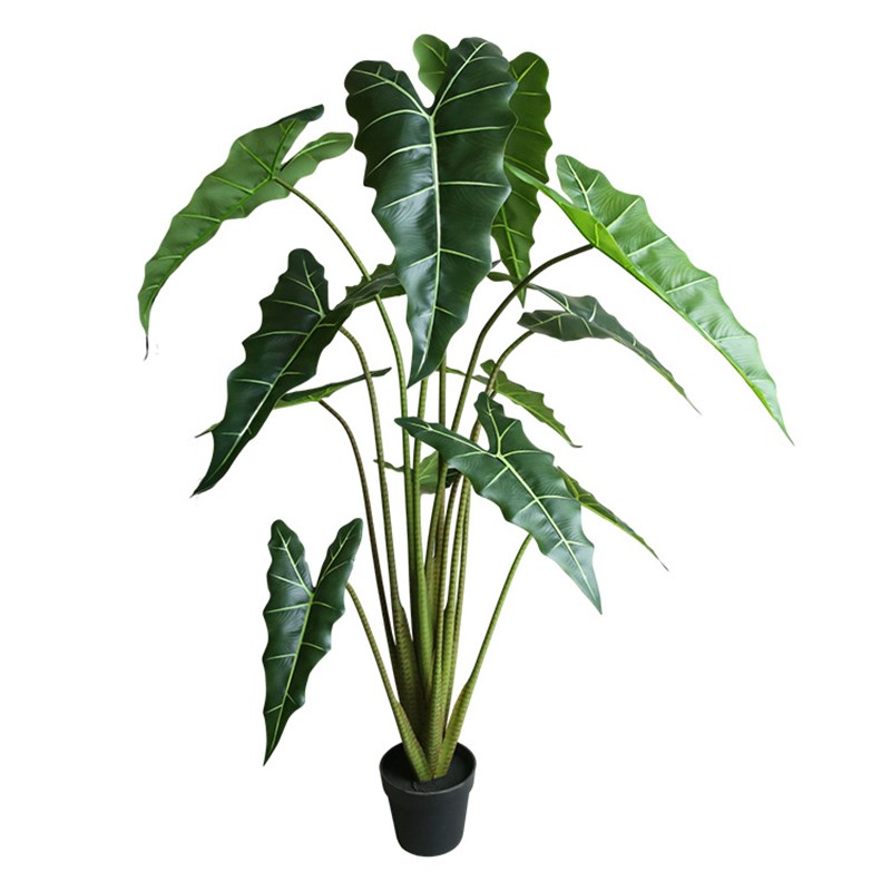 仿真绿植萨丽安海芋盆景室内大型软装装饰盆栽景观橱窗陈设摆件