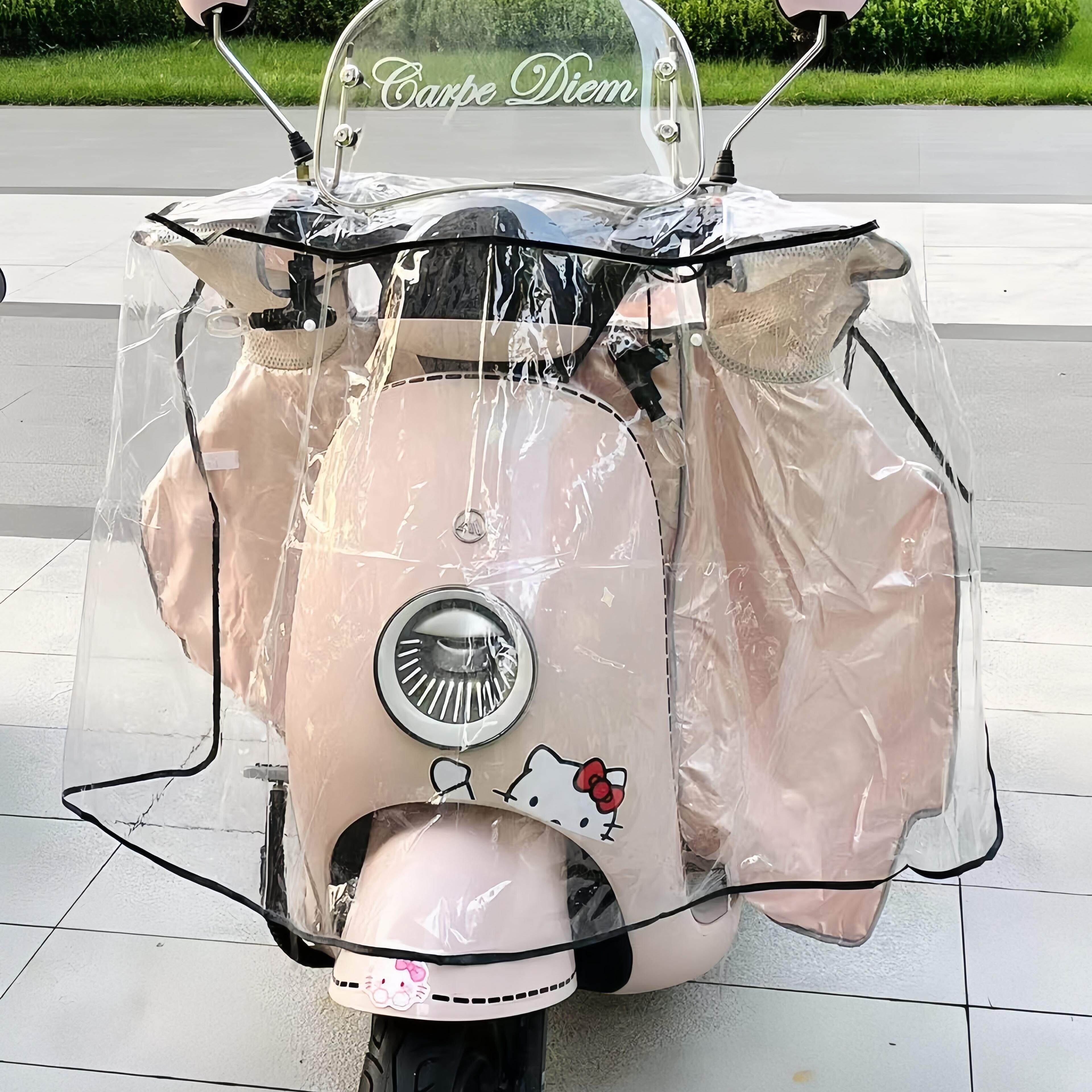 电动车防雨罩车头防尘罩防水电动车雨衣透明保护套电动车遮雨罩