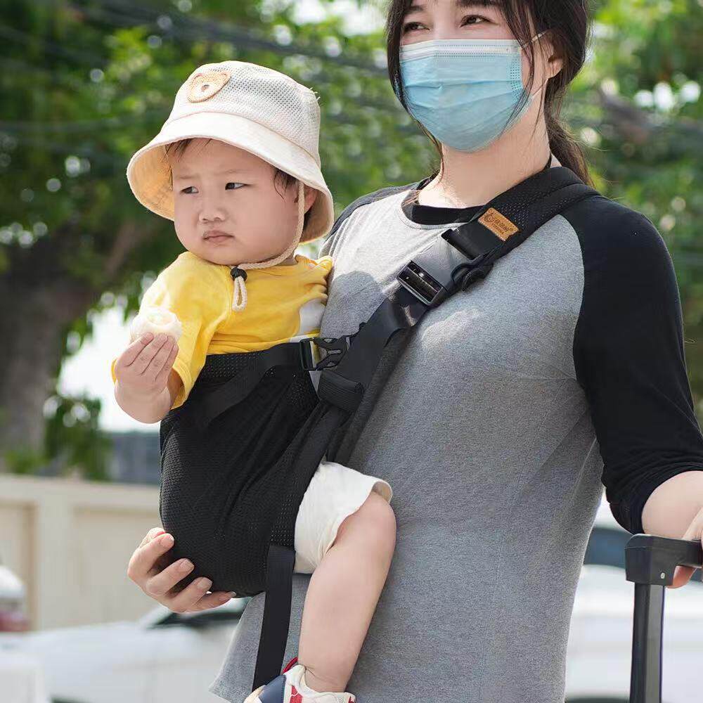背带婴儿宝宝抱娃大童抱抱拖横前抱式两用多功能外出腰凳透气