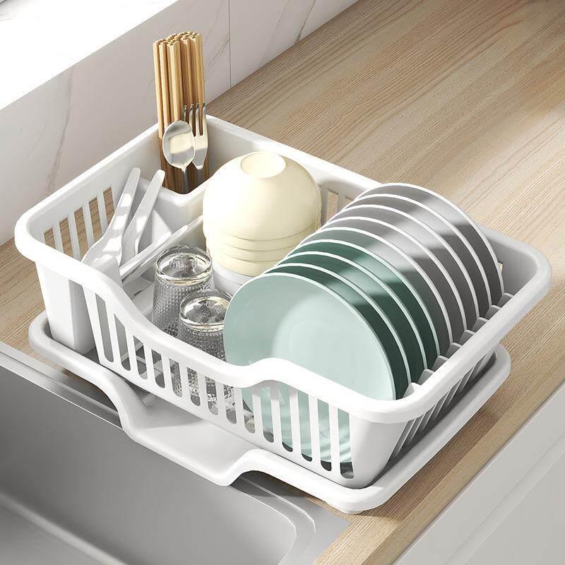 洗碗池沥水架家用厨房碗筷沥碗架简约塑料淋水篮长方形水槽晾碗架