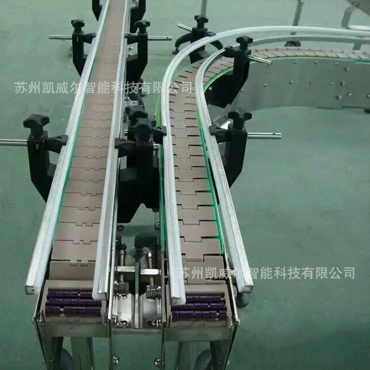 链板式输送机不锈钢框架啤酒玻璃瓶输送贴标打码流水线