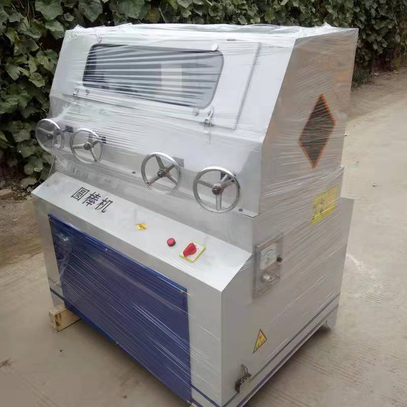 木头削圆圆棒成型机 双进双出圆木棒机 扫把杆圆棍抛光机