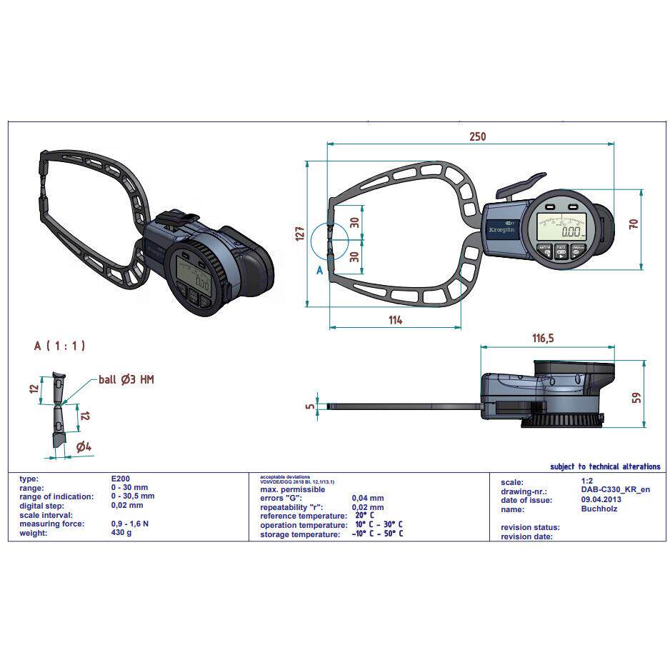 德国克莱普林全系列kroeplin C330电子外卡规多型号