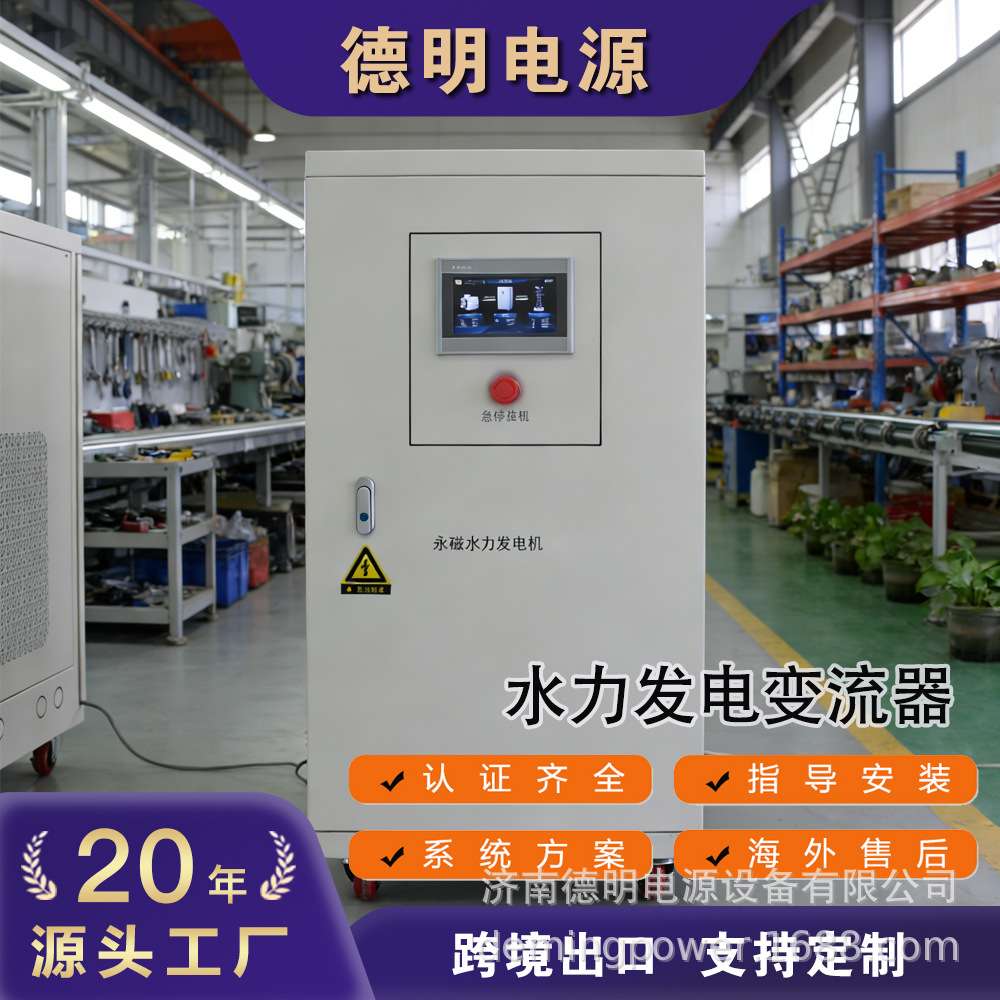 100KW水力发电并网变流器带发电机功率曲线设置水电并网柜效率高