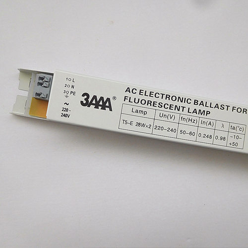 3AAA日光灯专用镇流器YZ-228EAA 28W一拖二荧光灯管电子镇流器
