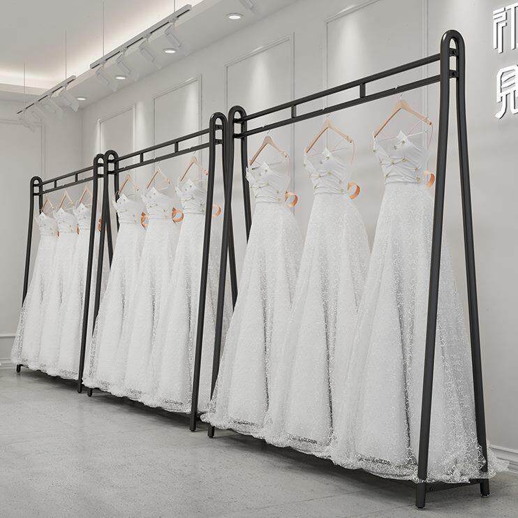 落地礼服装婚纱挂衣架摄影子秀禾服模特店子影楼高档展示架工作室