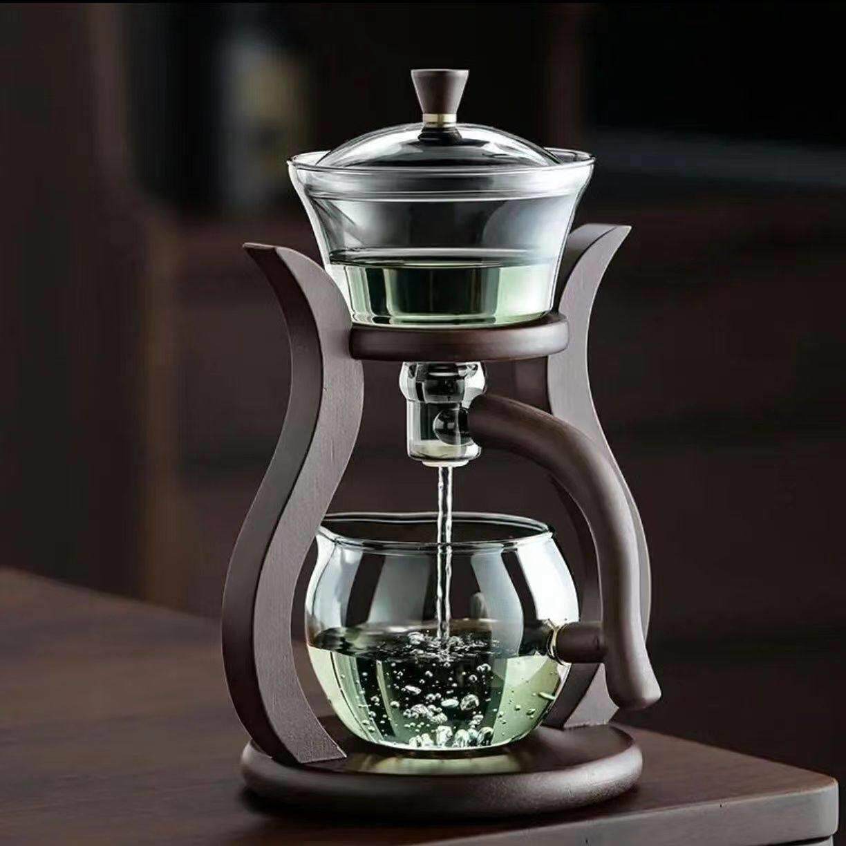 功夫茶具套组2025新款家用轻奢高档磁吸懒人泡茶神器玻璃泡茶壶