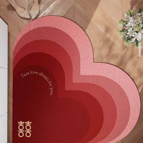 结婚丝圈地垫入户门进门耐脏耐磨脚垫防滑防刮蹭泥蹭土门垫可裁剪
