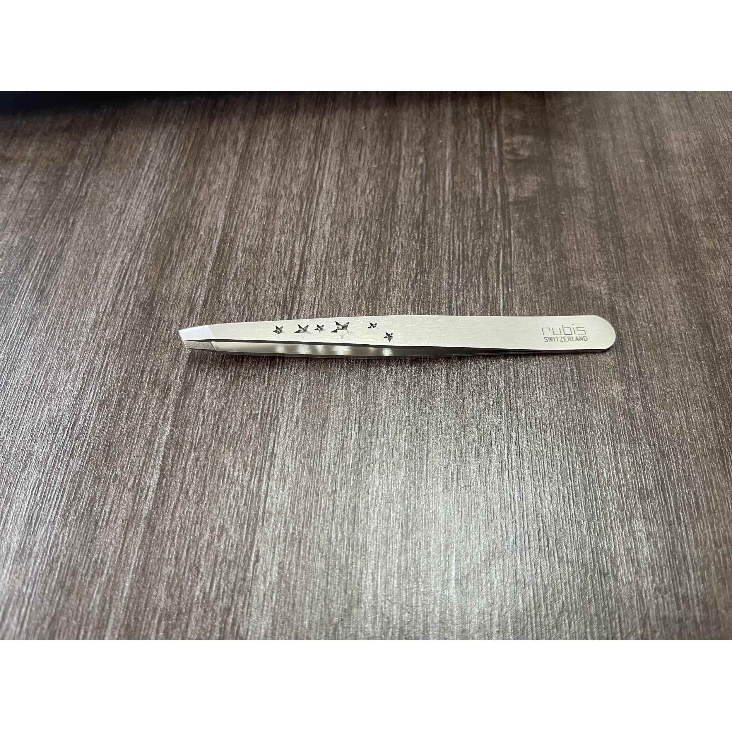 瑞士Rubis眉夹1K102CT 斜口眉夹 眉毛夹 拔眉夹 修眉镊子 修眉钳