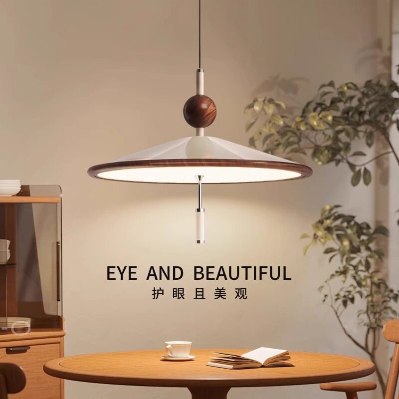 风铃法式中古餐厅吊灯美式复古吧台餐桌灯高级感全光谱护眼灯中山