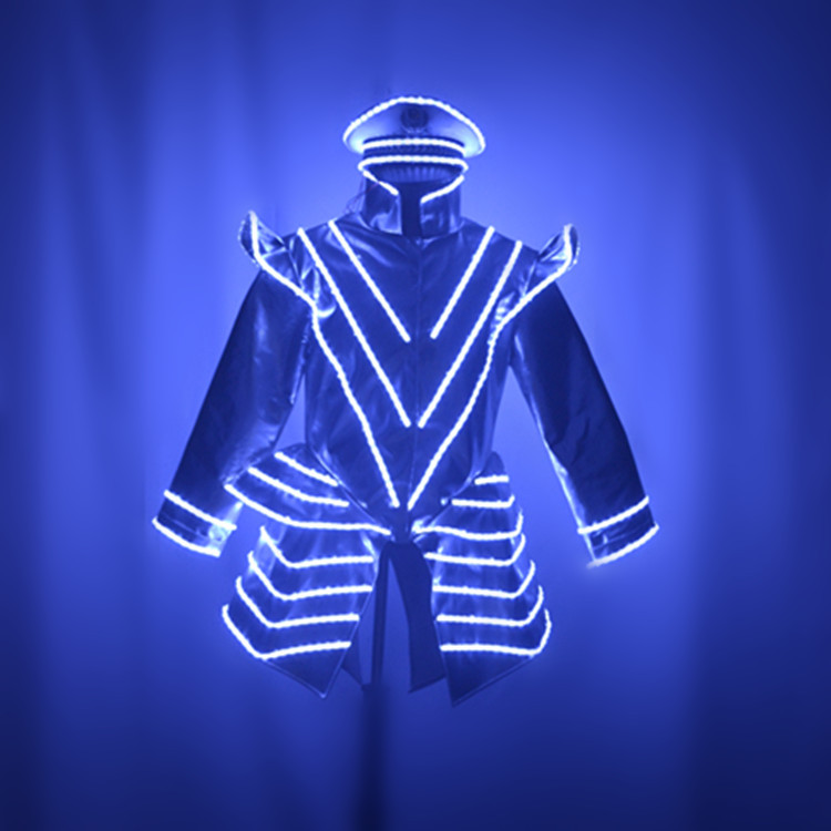 万圣节夜店发光传酒服务生人偶服