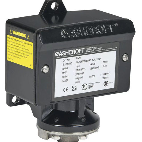 ASHCROFT /雅斯科阿什克罗夫特压力开关B424V，15psi