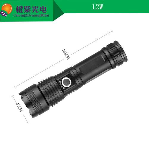 实验测试12W手电筒光源490nm495 500 505 520 525 530便携激发