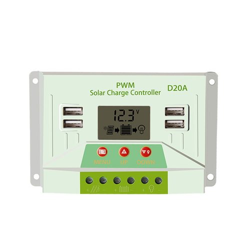 厂家批发20A太阳能板控制器12/24VPWM路灯系统光伏板充放电控制器