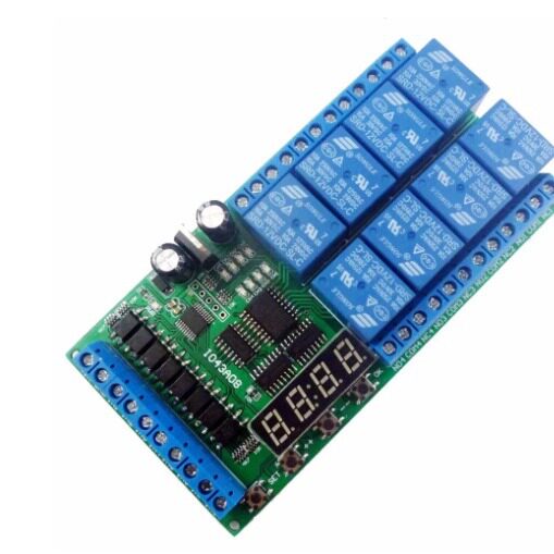 12V8路LED时序继电器