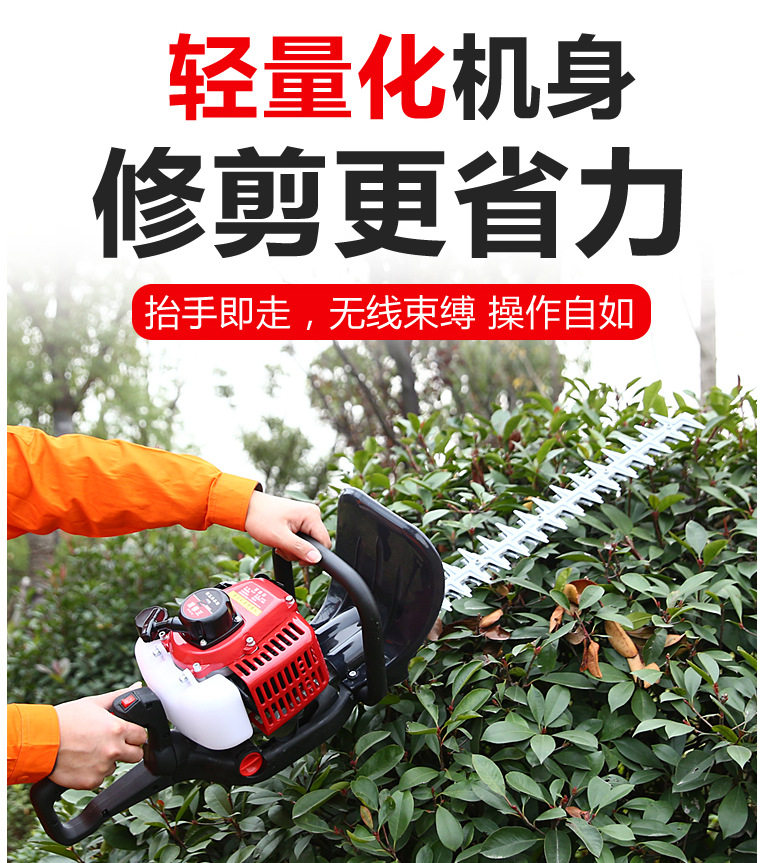 背负式汽油绿篱机单双刃价格