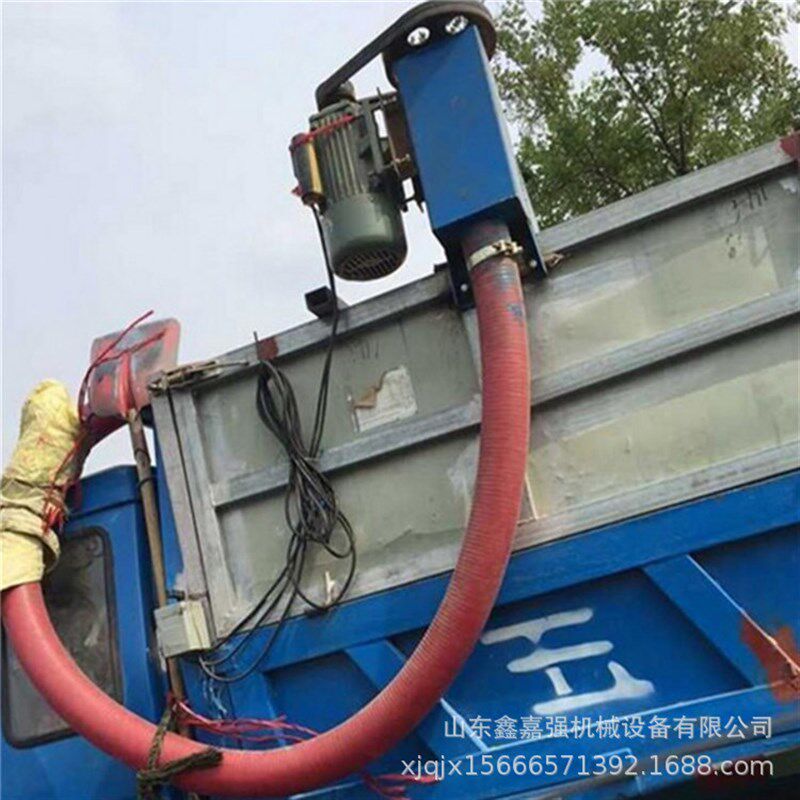 车载家用小型吸粮机 农用电动粮食养殖吸麦机锰钢弹簧式绞龙上料