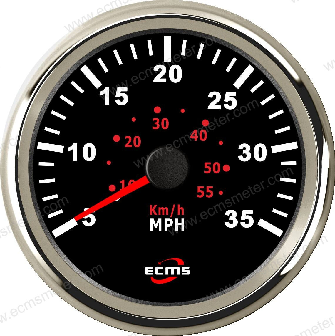 ECP改装车汽车电车船用仪表步进电机指针脉冲气压式速度表35MPH