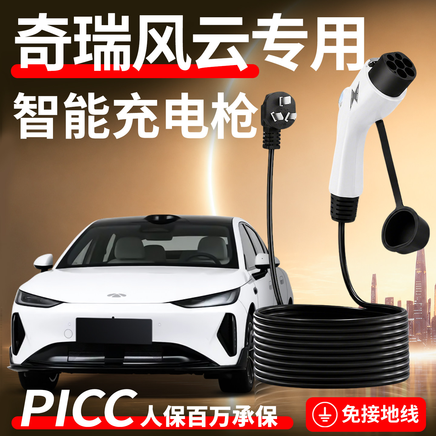 【4S指定充电枪】奇瑞风云专用