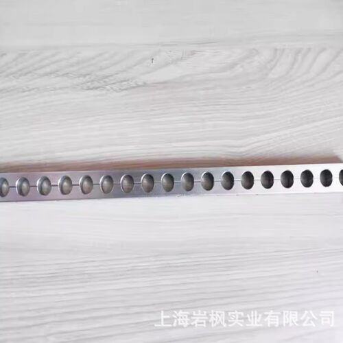 铝合金多孔管夹长条管卡管路卡子多眼铝条铝排连孔管座一米固定夹