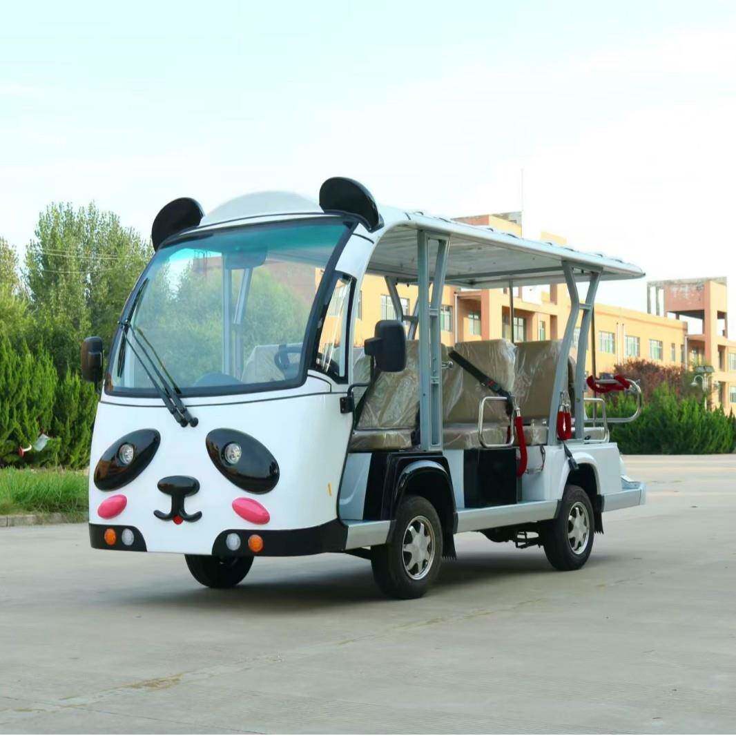 熊猫款8-11座电动观光车动植物园游览车酒店民宿摆渡机场接驳观光