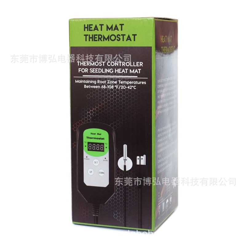 美规110V 数字控温传感调节器heat mat 加热植物爬虫控温湿仪表