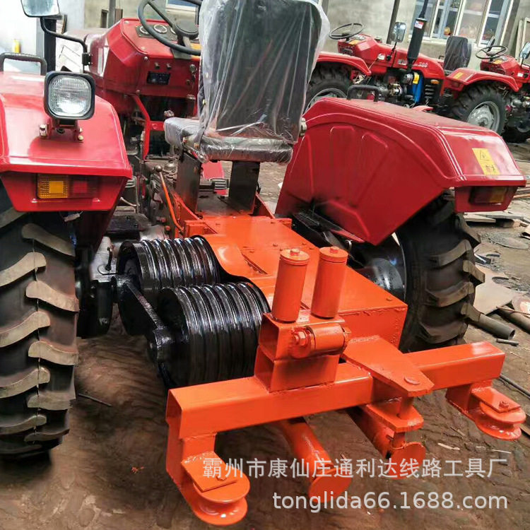 出租四轮拖拉机绞磨放线车 带绞盘的拖拉机绞磨554拖拉机改装绞磨