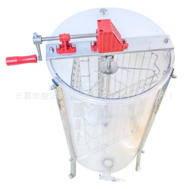 出口透明3筐手工蜂蜜提取纺纱机甩蜜蜂蜜分离机蜂蜜分泌器