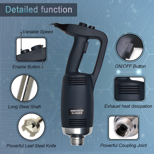 500W110V美插跨境不锈钢多功能商业浸入式便携式手持电动搅拌机