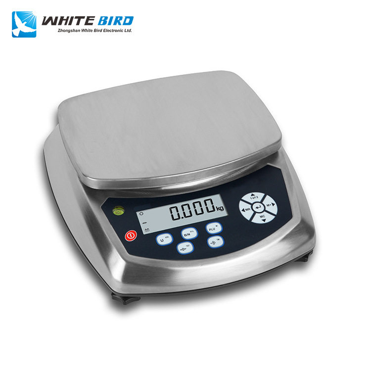 百鸟W30不锈钢工业电子秤外贸高精密计重秤计数秤30kg/15kg/6kg