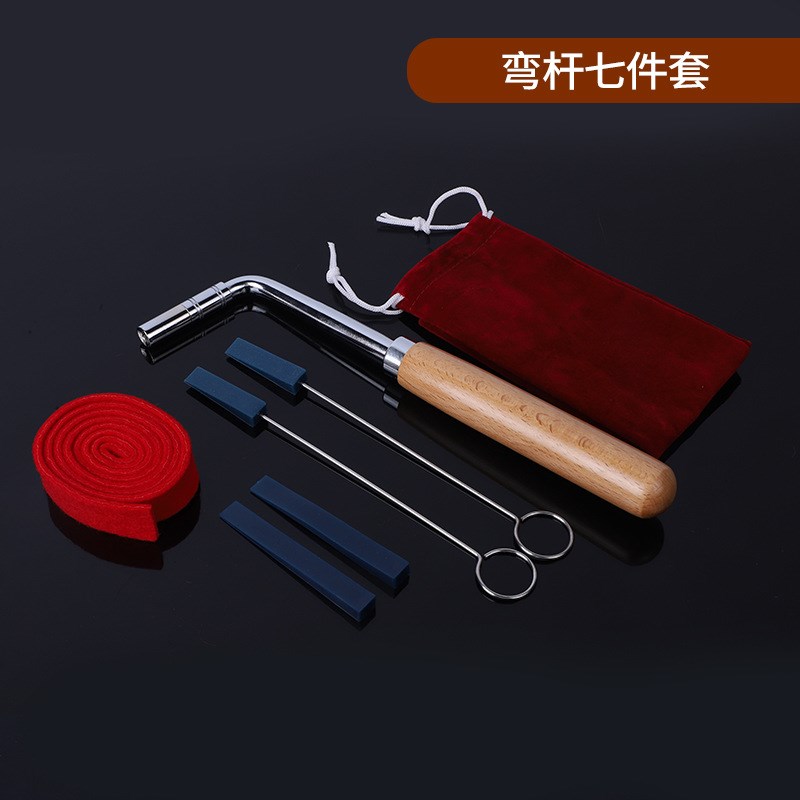 钢琴调音工具套装外贸伸缩弯杆钢琴调音板手止音皮叉止音棒止音带