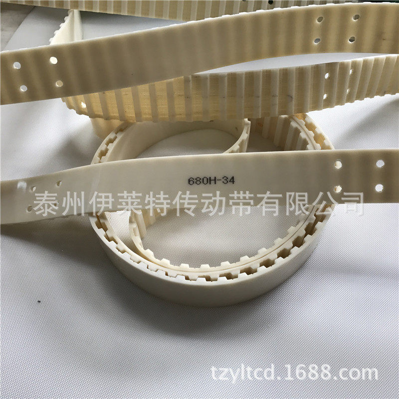 聚氨酯黄色线芯同步带凯芙拉线芯透明PU传动带防锈线芯同步带打孔