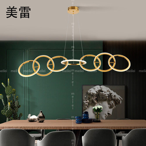 北欧极简客厅吧台餐厅吊灯简