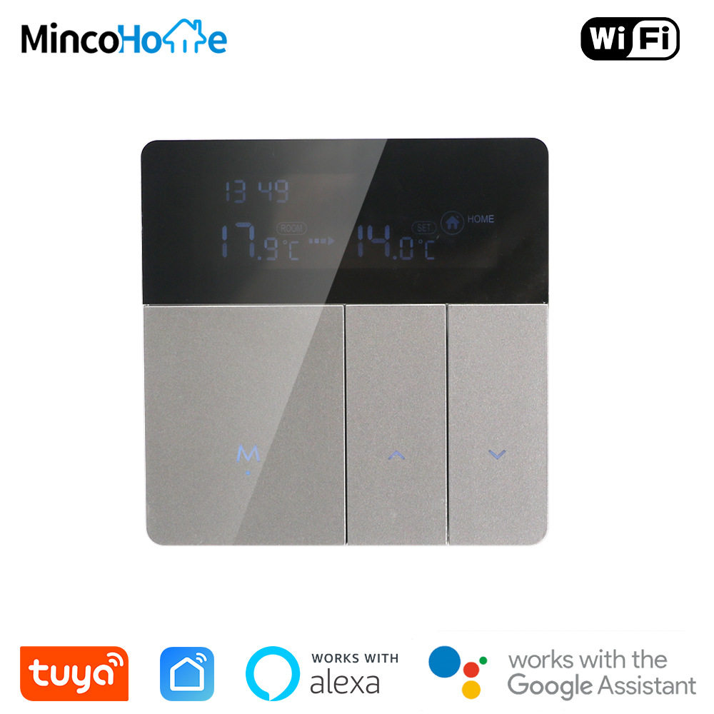 智能语音开关壁挂炉水暖电地暖可连智能机器人控制系统智能面板