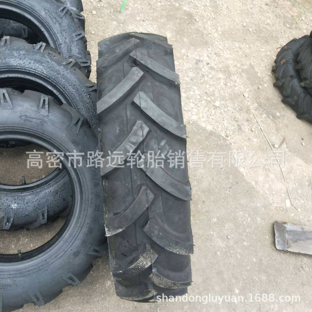 现货7.50/9.50-16农用拖拉机四轮轮胎8.3-24人字花纹轮胎