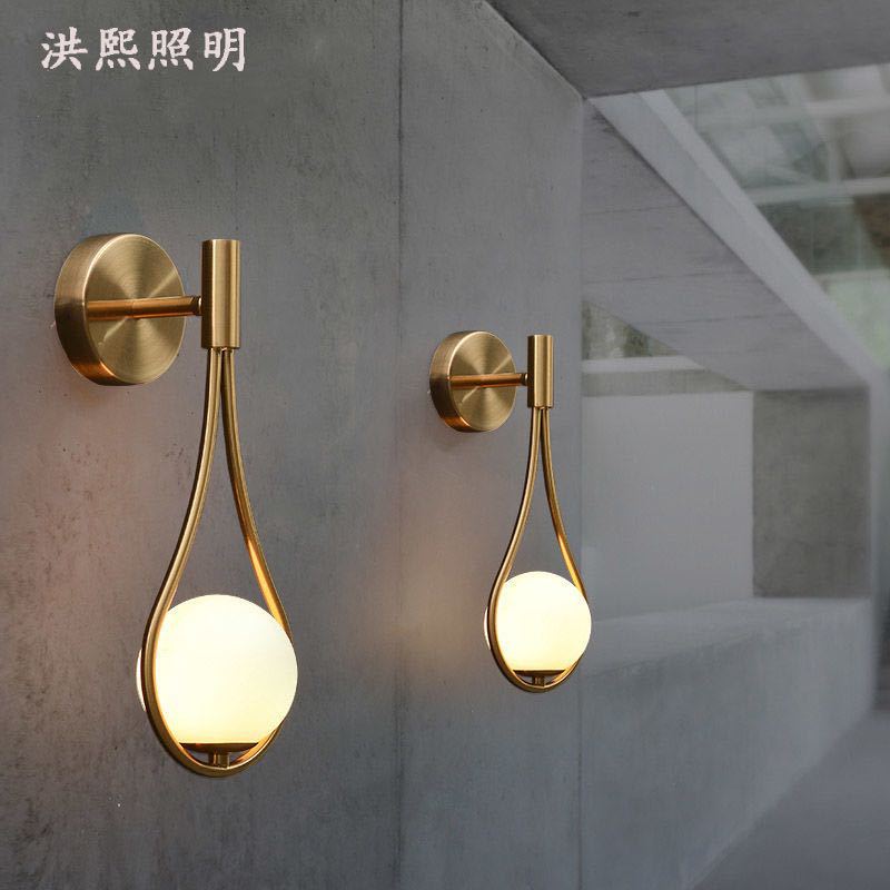 北欧后现代壁灯床头过道楼梯灯卧室客厅灯个性壁灯跨境一件代发