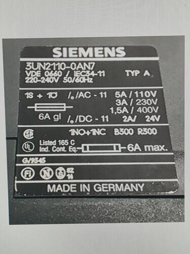 热继电器保护3UN2100-0CN7-220