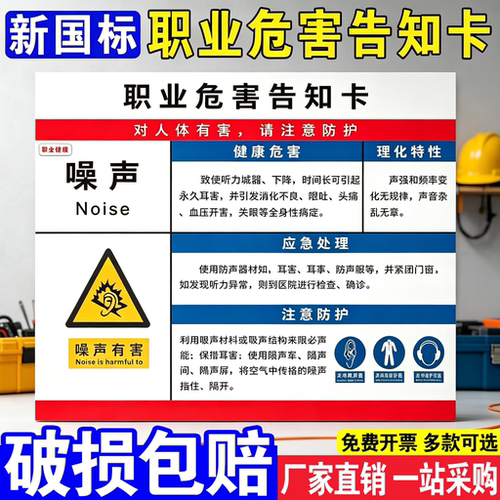 职业病危害告知牌公告栏职业危害