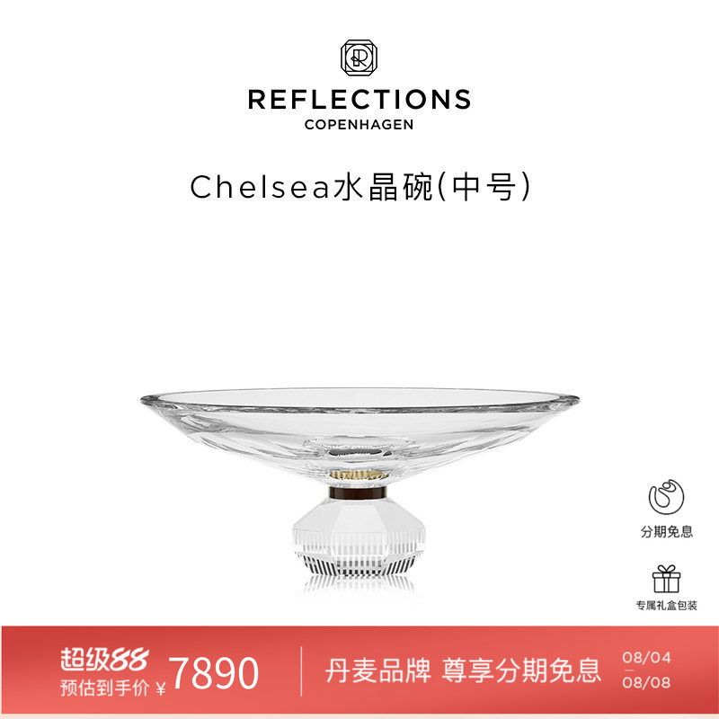 Reflections Copenhagen反射哥本哈根水晶透明碗果盘果篓