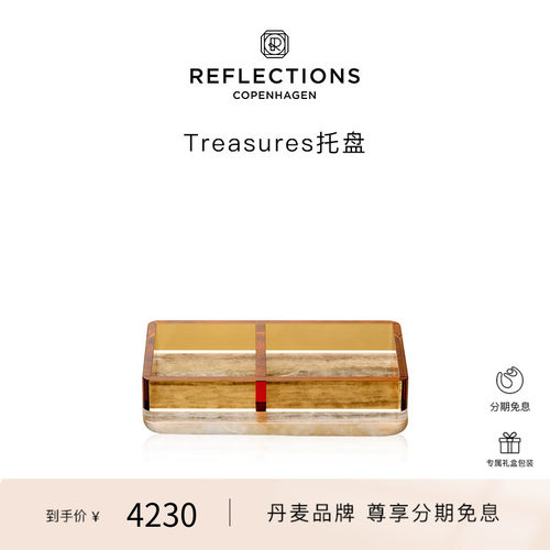 Reflections Copenhagen反射哥本哈根收纳置物装饰北欧水晶托盘