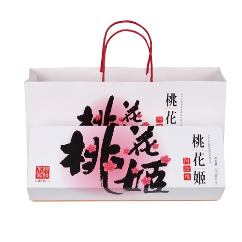官方正品东阿阿胶桃花姬阿胶糕300g克礼盒60片即食阿娇糕年货礼盒图片