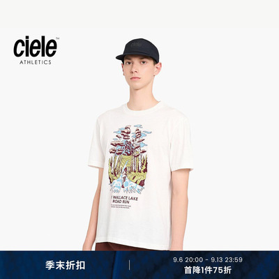 Ciele PR系列2026经典复刻短袖印花健身T恤休闲风男女同款原创款