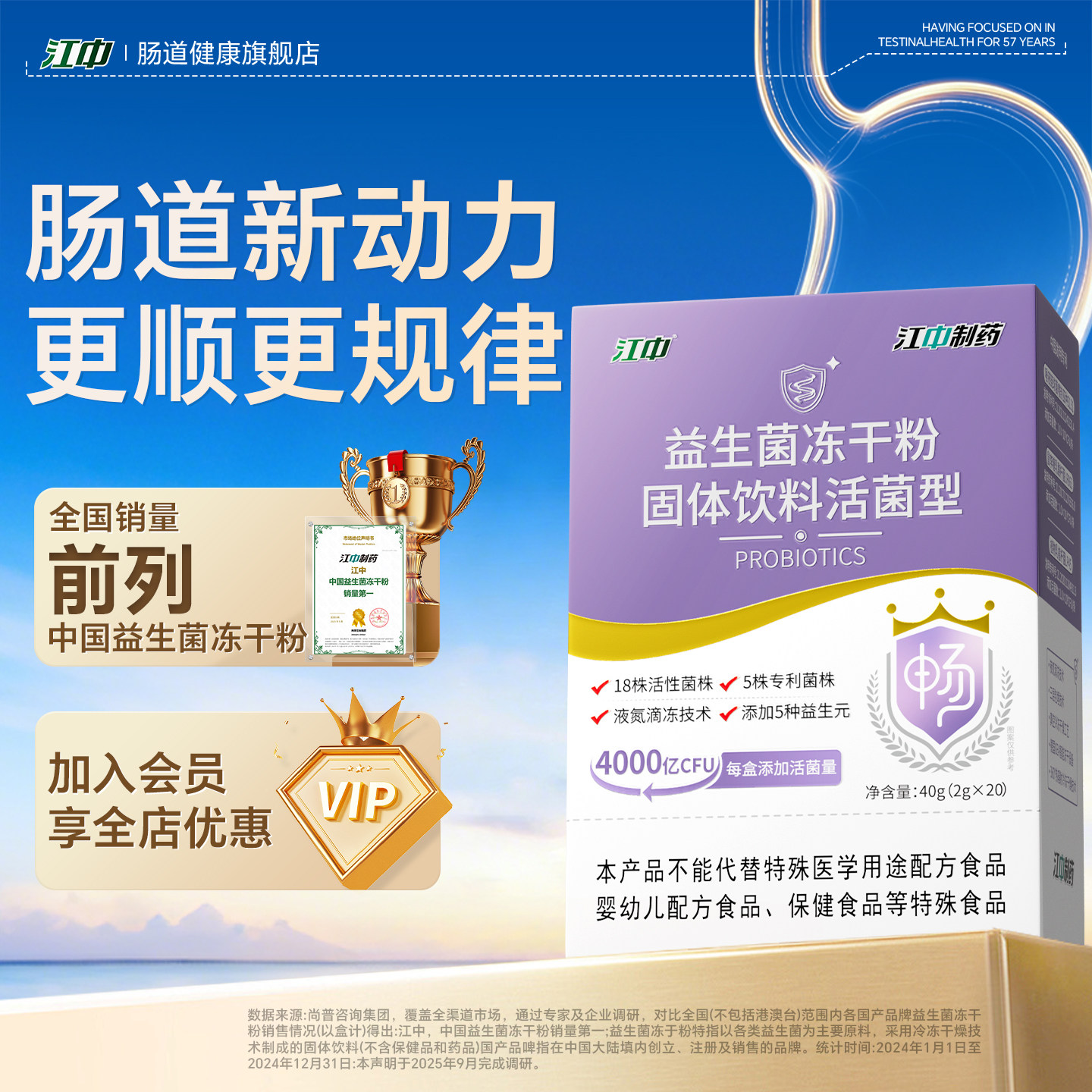 【江中官方】4000亿肠胃益生菌图片
