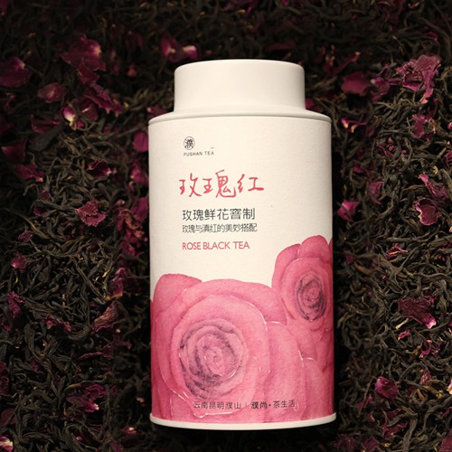 2025新茶玫瑰红茶云南特产玫瑰花茶午后养生冷热泡蜜香滇红茶叶