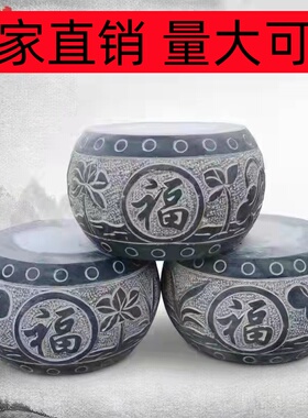青石空心实心柱顶石底座木柱石墩石鼓石雕花岗岩基石柱脚石柱墩石