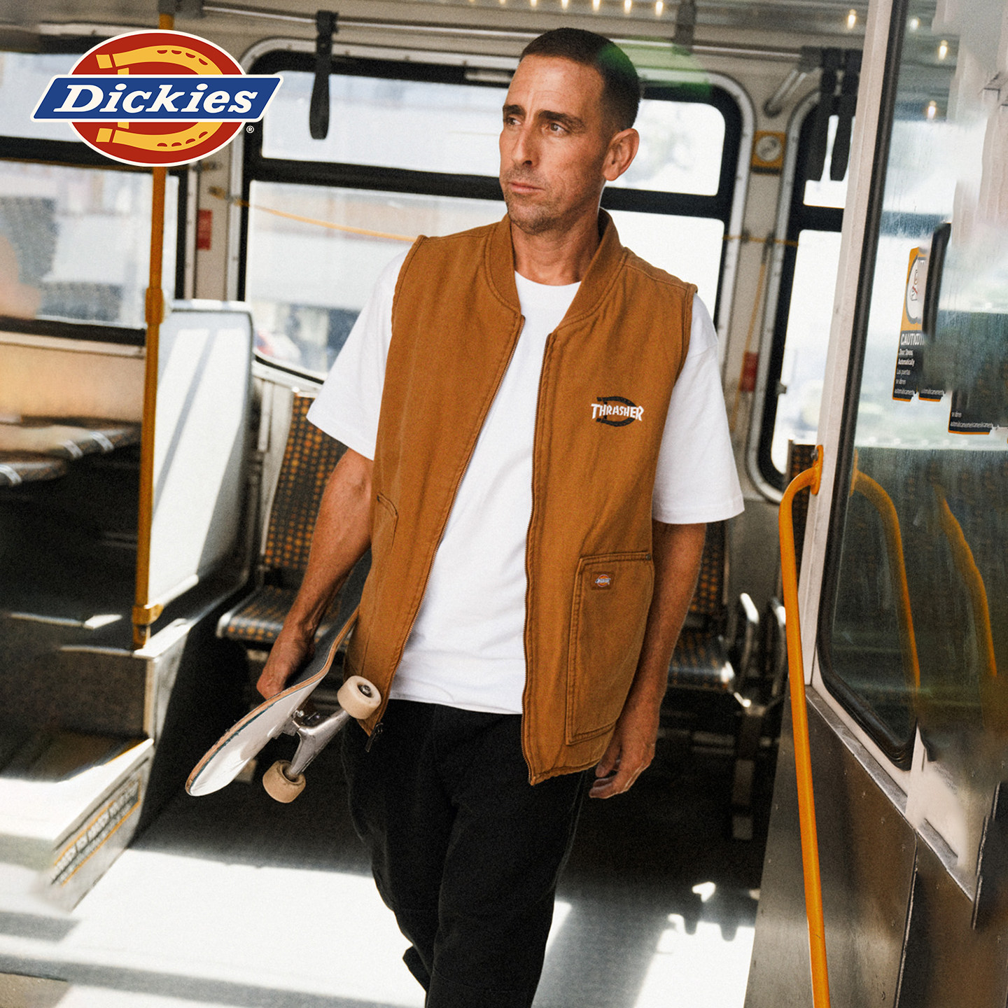 Dickies两面穿休闲棉服马甲图片