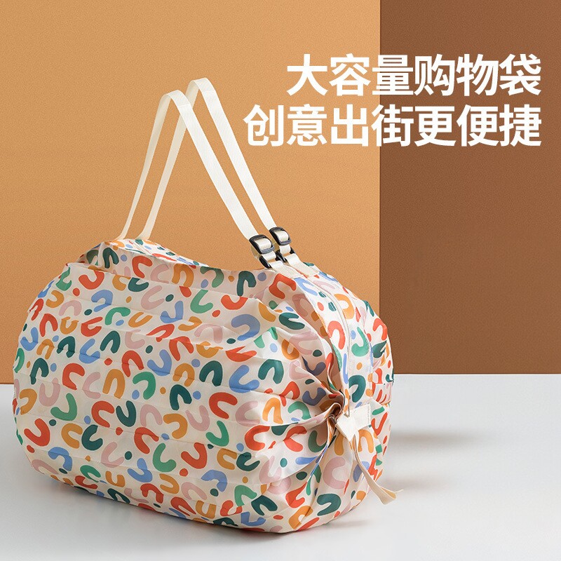 可折叠风琴大号购物袋旅行单肩手提袋加厚买菜包环保购物袋子