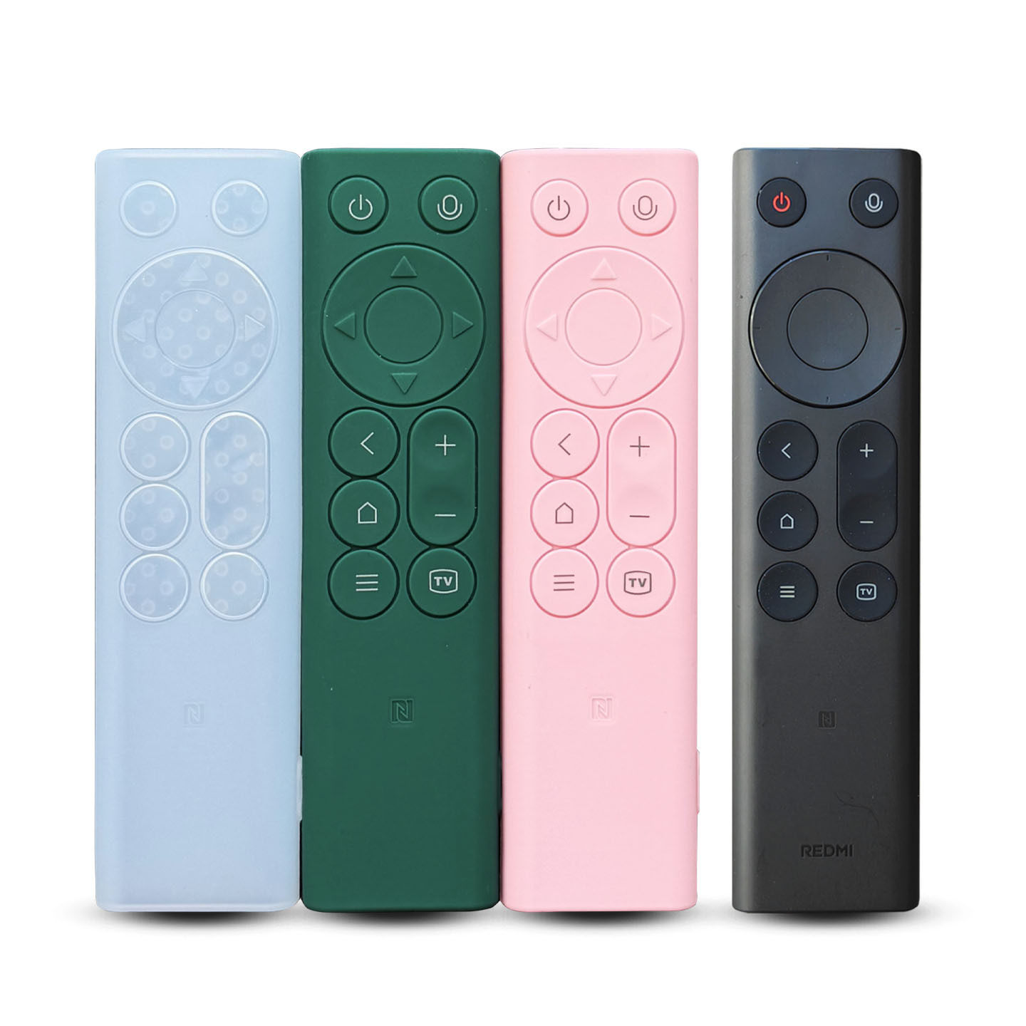 适用红米遥控器保护套RC001-PM全包加厚防摔高清透明防尘罩硅胶套