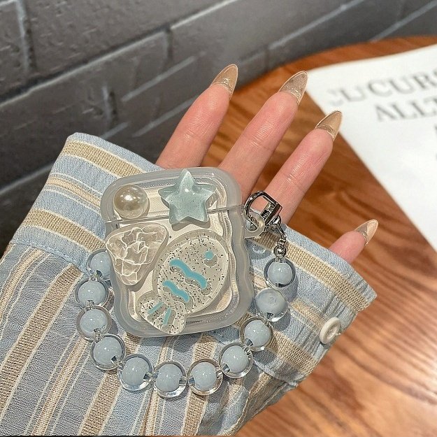 冰透蓝色苹果airpods1/2代蓝牙耳机保护套pro2耳机壳3代tpu耳机套,3C数码配件,耳机保护套,淘宝优惠券,粉丝福利购,淘宝优惠卷